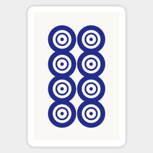 Eight Circle Wheel Dot Ba Tong 筒 Tile. It's Mahjong Time! Magnet